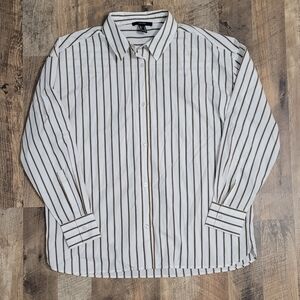 Forever 21 Oversized Striped Button-Up Shirt SHIRT ONLY
